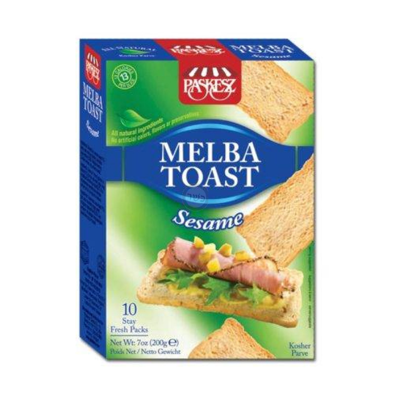 Melba toast sésame 200 g Melba toast sésame 200 g